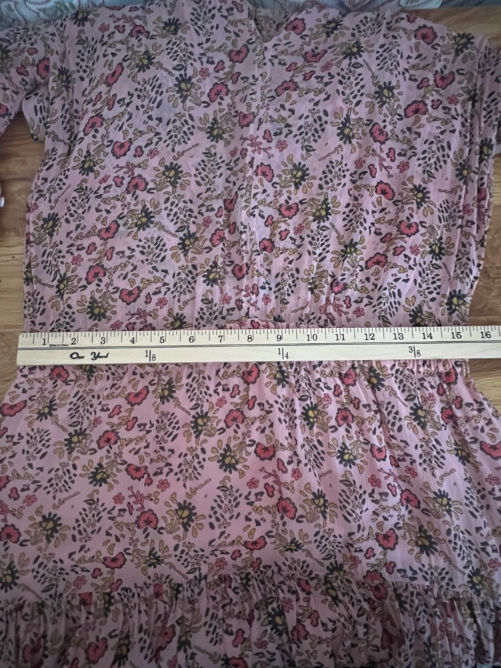 Velvet By Graham & Spencer Anthropologie Aubrey Floral Tunic Mini Dress Size M - Picture 10 of 13